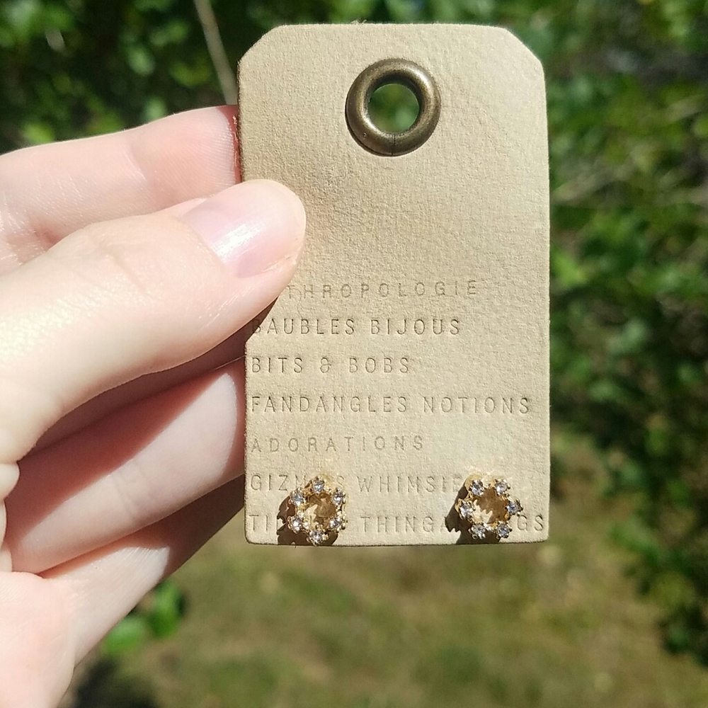 Anthropologie circle post earrings